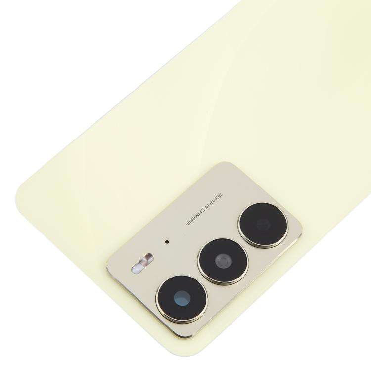 For Realme C75 4G Original Back Cover with Camera Lens Cover(Yellow)