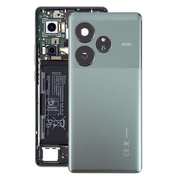 For Realme GT 6 Global Original Back Cover with Camera Lens Cover(Green)