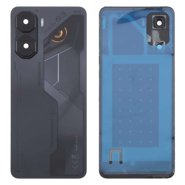 For ZTE nubia Neo 3 Plastic Battery Back Cover with Camera Lens Cover(Black)