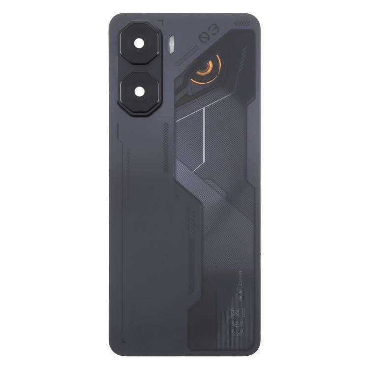 For ZTE nubia Neo 3 Plastic Battery Back Cover with Camera Lens Cover(Black)