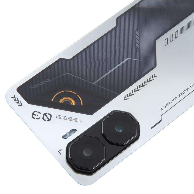 For ZTE nubia Neo 3 Plastic Battery Back Cover with Camera Lens Cover(Silver)