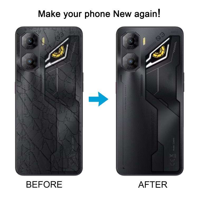 For ZTE nubia Neo 3 Plastic Battery Back Cover with Camera Lens Cover(Black)