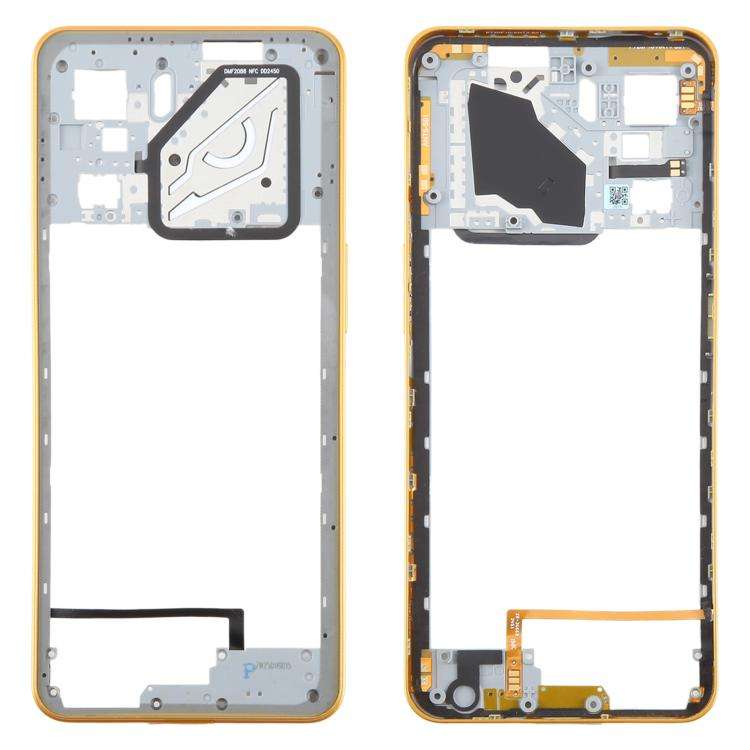 For ZTE nubia Neo 3 Plastic Middle Frame Bezel Plate (Gold)
