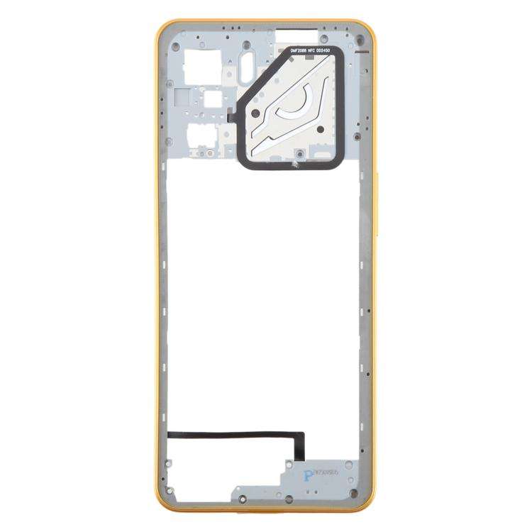 For ZTE nubia Neo 3 Plastic Middle Frame Bezel Plate (Gold)