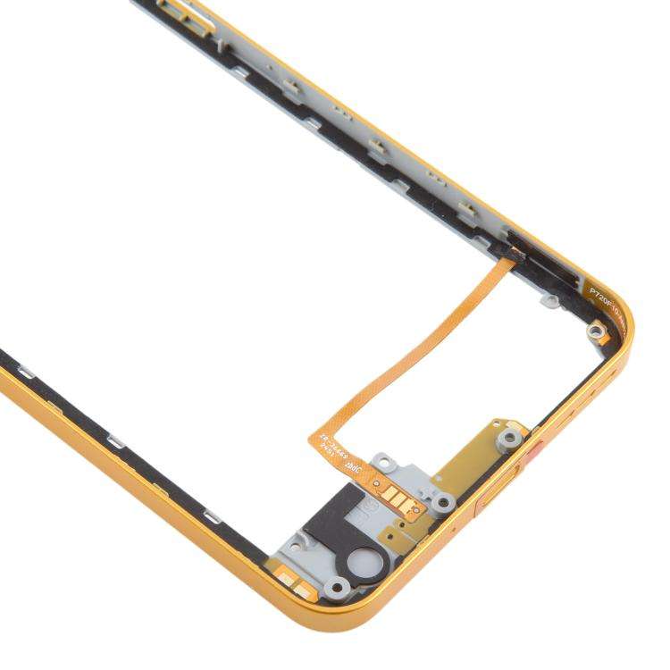 For ZTE nubia Neo 3 Plastic Middle Frame Bezel Plate (Gold)