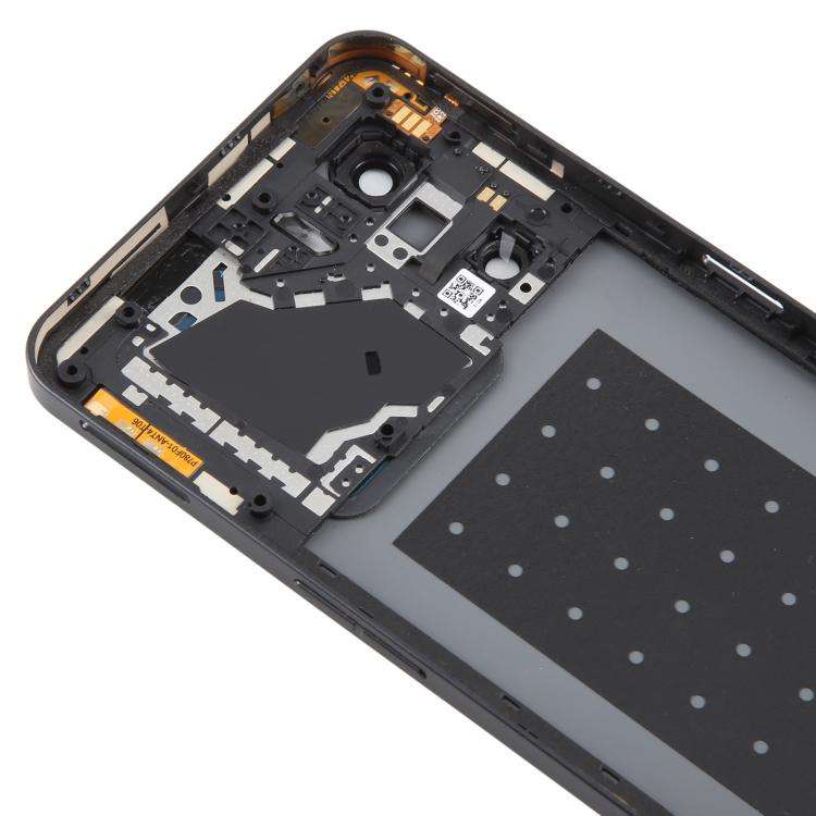 For ZTE nubia Neo 3 Plastic Battery Back Cover with Middle Frame / Camera Lens Cover(Black)