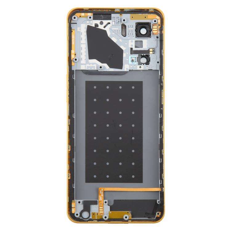 For ZTE nubia Neo 3 Plastic Battery Back Cover with Middle Frame / Camera Lens Cover(Gold)