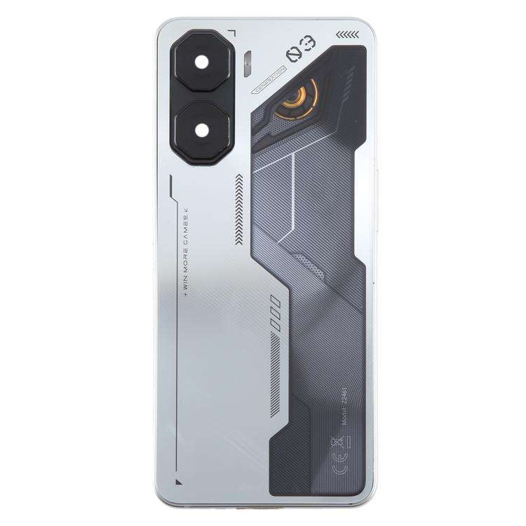 For ZTE nubia Neo 3 Plastic Battery Back Cover with Middle Frame / Camera Lens Cover(Silver)