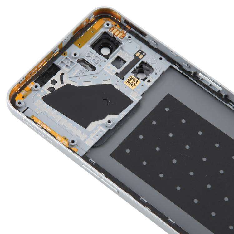 For ZTE nubia Neo 3 Plastic Battery Back Cover with Middle Frame / Camera Lens Cover(Silver)