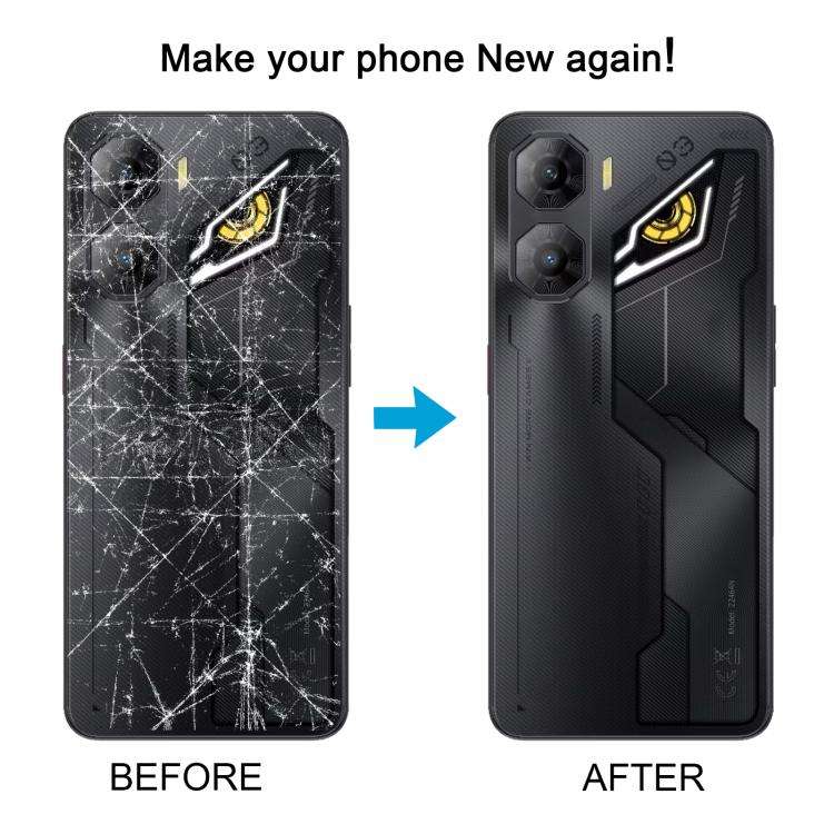 For ZTE nubia Neo 3 Plastic Battery Back Cover with Middle Frame / Camera Lens Cover(Black)
