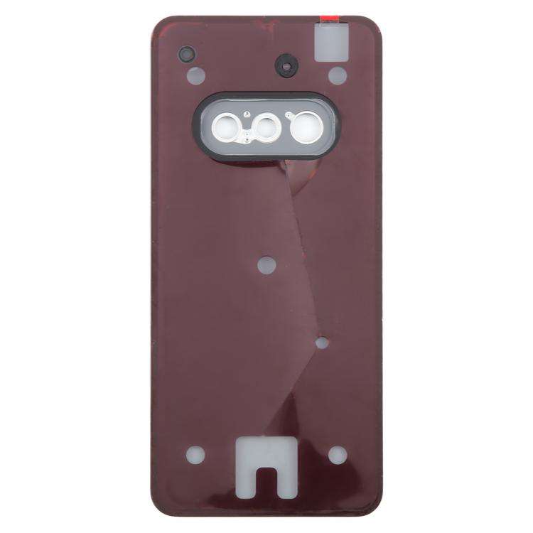 For Nothing Phone 3a A059 Glass Battery Back Cover with Camera Frame(Black)