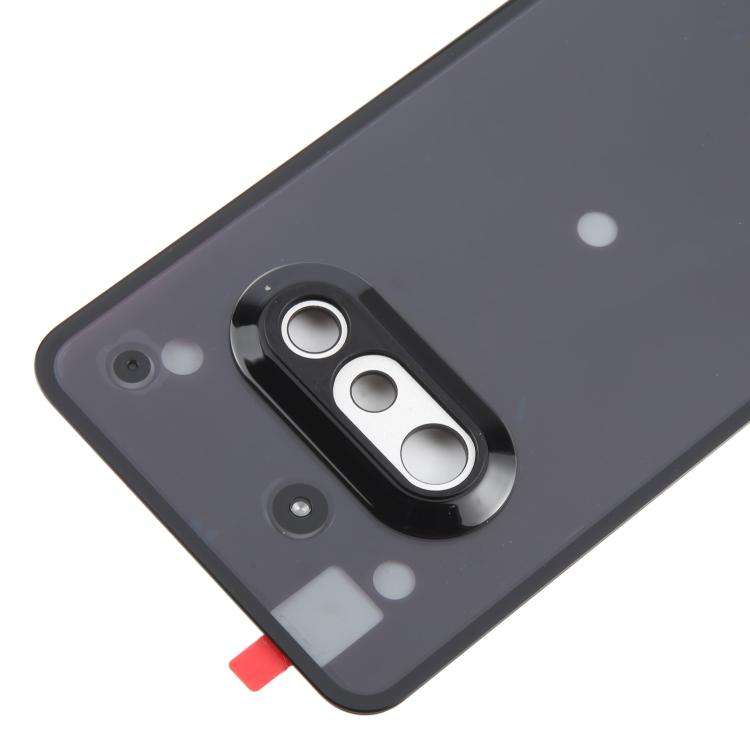 For Nothing Phone 3a A059 Glass Battery Back Cover with Camera Frame(Black)