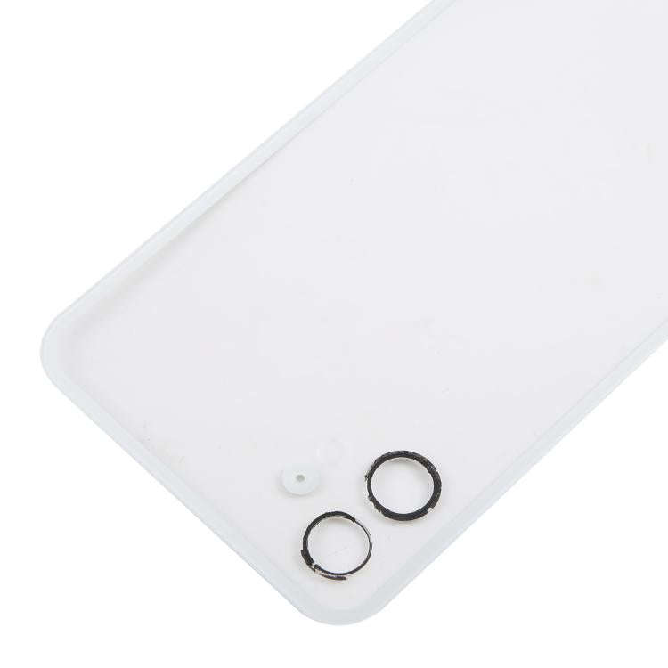 For Nothing Phone 1 A063 Glass Battery Back Cover(Transparent white)