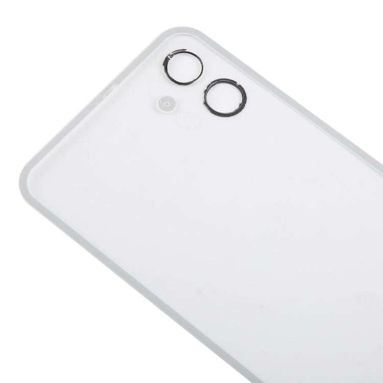 For Nothing Phone 1 A063 Glass Battery Back Cover(Transparent white)