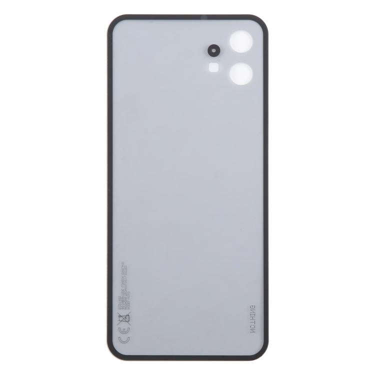 For Nothing Phone 1 A063 Glass Battery Back Cover(Transparent black)