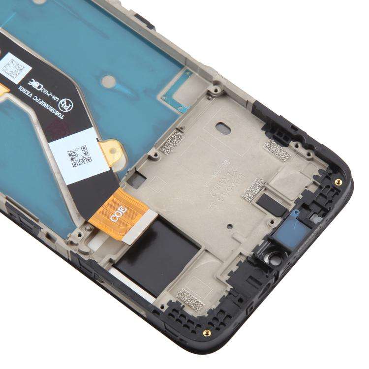 For Cricket Magic 2 5G 2024 U655AC LCD Screen Digitizer Full Assembly with Frame (Black)