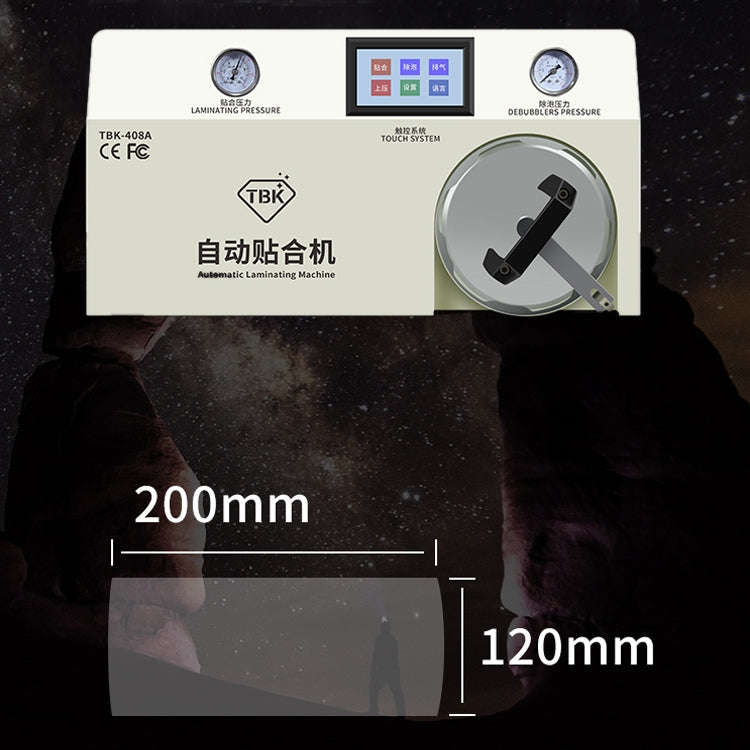 TBK-408A 15 inch Mobile Phone LCD Automatic Laminating Machine Transparent Cover and Autoclave Bu...