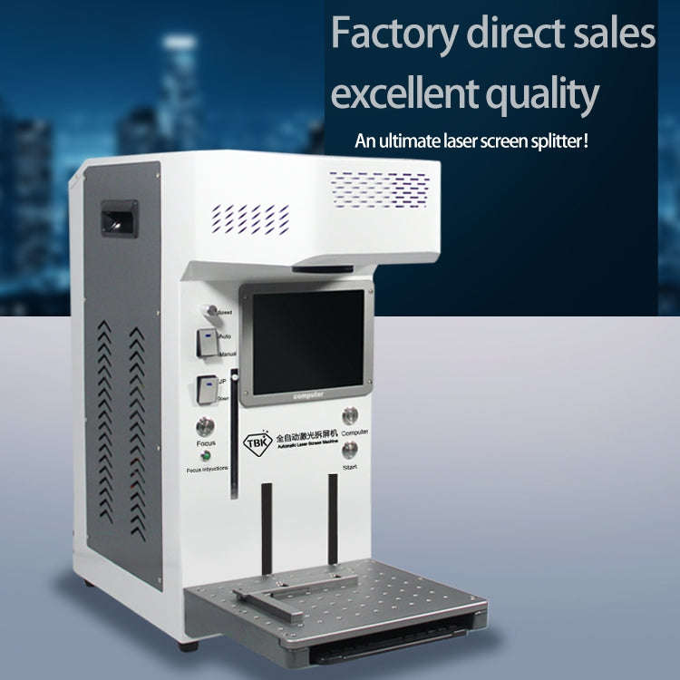 TBK-958A 220V Automatic Laser Cutting Machine Back Glass Remover Laser Separating Engraving Marki...
