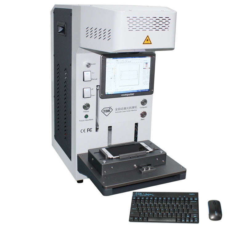 TBK-958A 220V Automatic Laser Cutting Machine Back Glass Remover Laser Separating Engraving Marki...