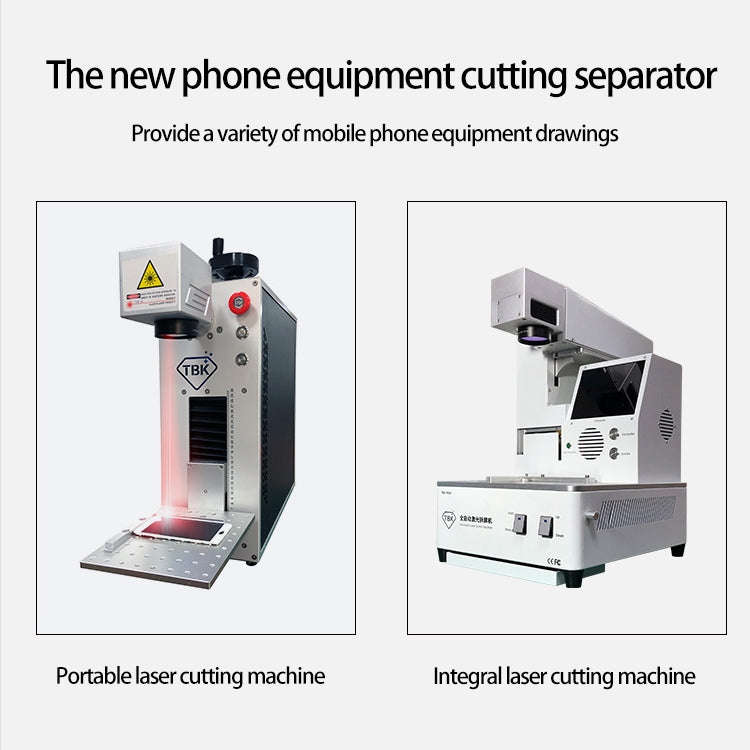 TBK-958A 220V Automatic Laser Cutting Machine Back Glass Remover Laser Separating Engraving Marki...