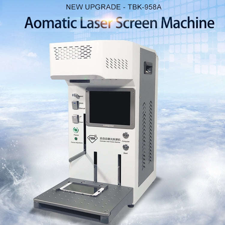 TBK-958A 220V Automatic Laser Cutting Machine Back Glass Remover Laser Separating Engraving Marki...