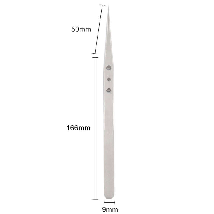 Aaa-12 Precision Repair Tweezers Long Pointed Stainless Steel