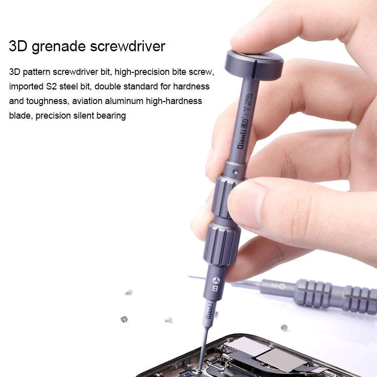 Qianli i-Thor S2 Precision 3D Texture Hollow Cross Tip Middle Bezel Screwdriver