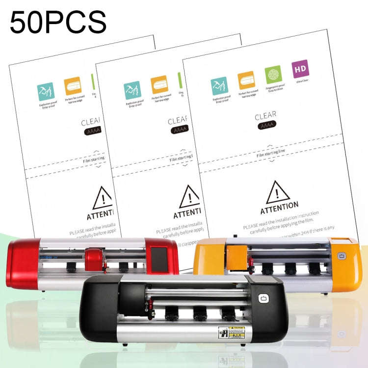 50 PCS F0006 High Definition Silicone TPU Soft Film Supplies for Protector Cutter