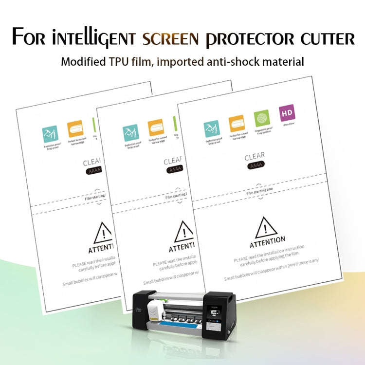 50 PCS F0006 High Definition Silicone TPU Soft Film Supplies for Protector Cutter
