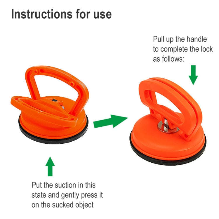 Large Car Dent Repair Puller Suction Cup Bodywork Panel Sucker (Orange)