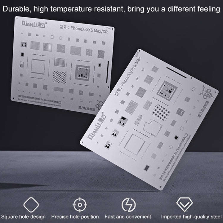 Qianli QS04 Bumblebee Stencils BGA Reballing Planting Tin Plate For iPhone X/8/8 Plus