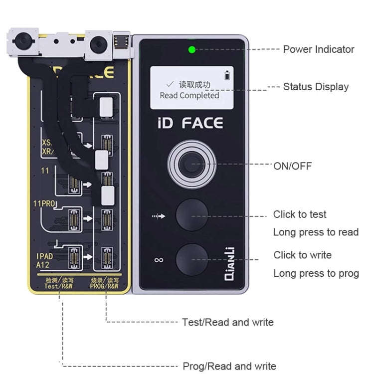 Qianli iD FACE Dot Projector Repairer Detector for iPhone X