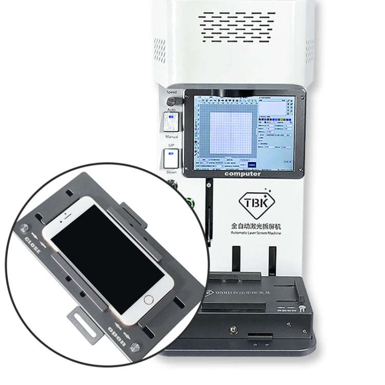 TBK TBK203 Laser Machine Automatic Fixture Mobile Phone Automatic Positioning Mold Screen Repair ...
