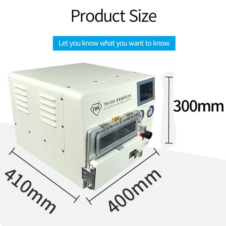 TBK TBK508A 14 inch Curved Screen LCD Screen Vacuum Separation OCA Laminating and Debubble Machin...