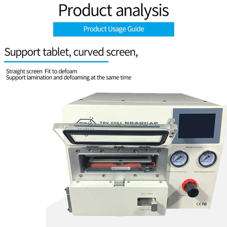 TBK TBK508A 14 inch Curved Screen LCD Screen Vacuum Separation OCA Laminating and Debubble Machin...