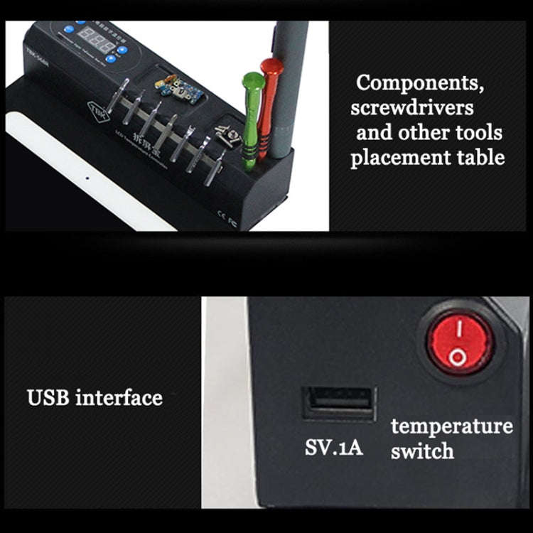 TBK-568R 220V Vacuum LCD Temperature Controller Touch Screen Glass Separator Machine with Multi-f...