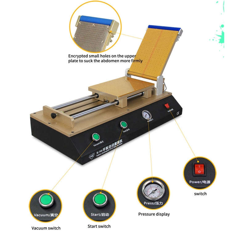 TBK-766 12 inch Tablet Automatic OCA Laminator Machine Polarizer Film Laminator Machine for LCD R...