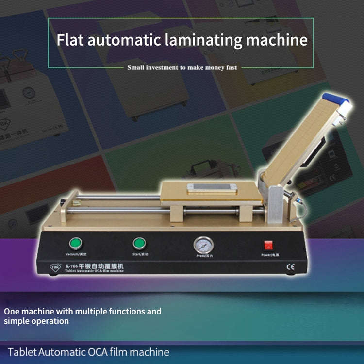 TBK-766 12 inch Tablet Automatic OCA Laminator Machine Polarizer Film Laminator Machine for LCD R...