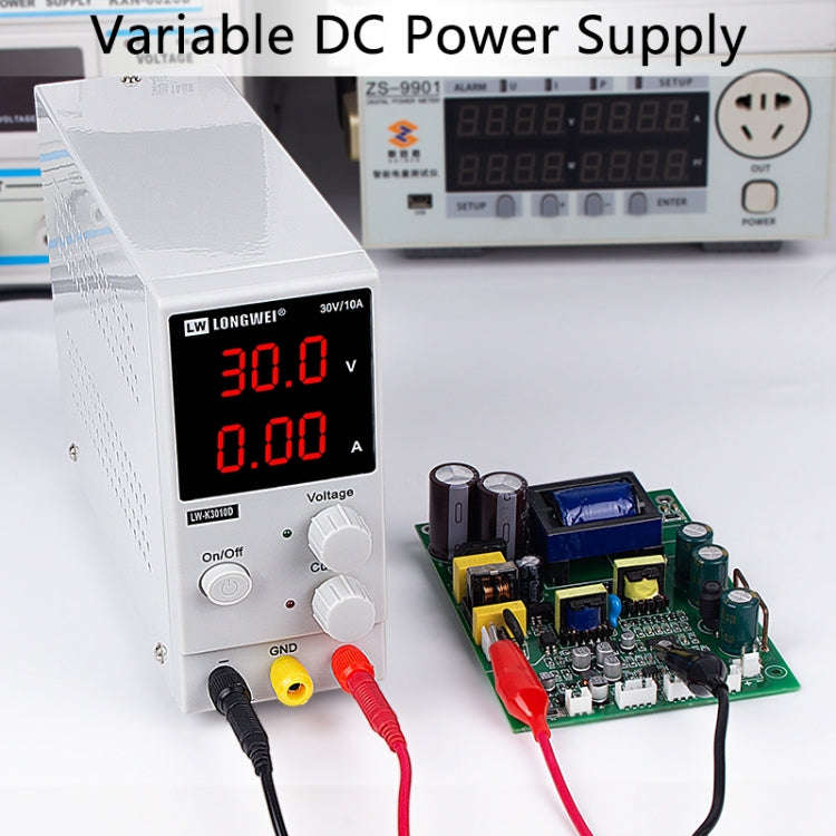 K3010D 30V 10A DC Switching Regulated Powers Supply Phone Repair Voltage Regulator(UK Plug)