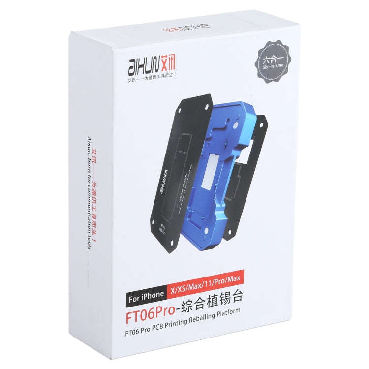 AIXUN FT06 Pro 6 in 1 PCB Printing Reballing Platform For iPX-iP11 Pro Max