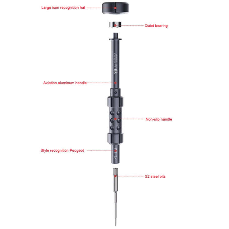 QIANLI 5 in 1 Multi-purpose 2D Grenade Magnetic Screwdriver Set