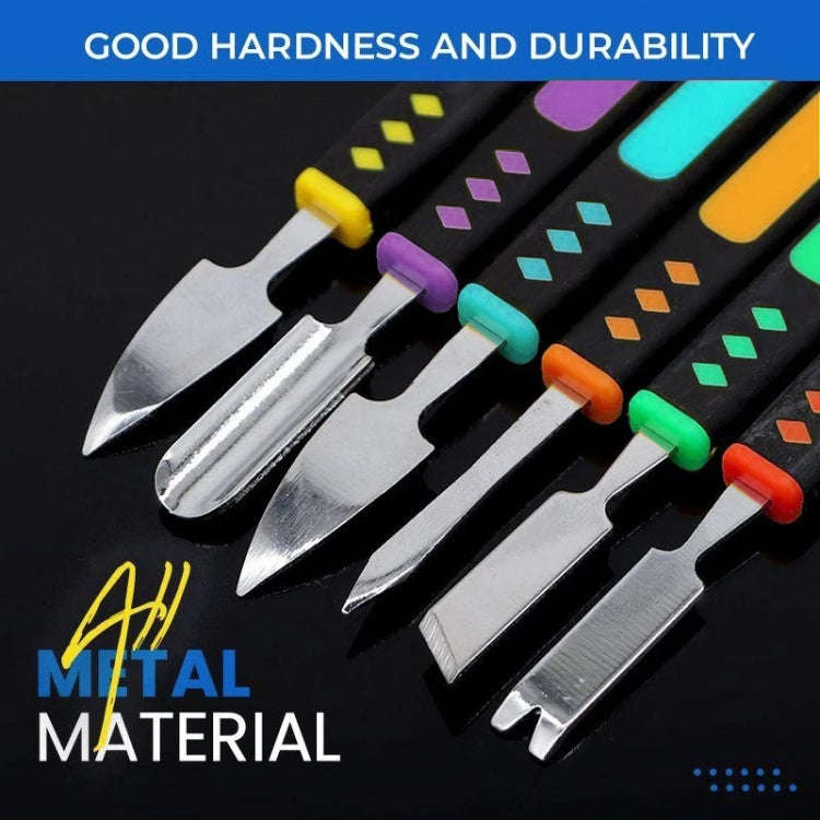 6 in 1 Metal Crowbar Steel Pry Universal Disassemble Tool