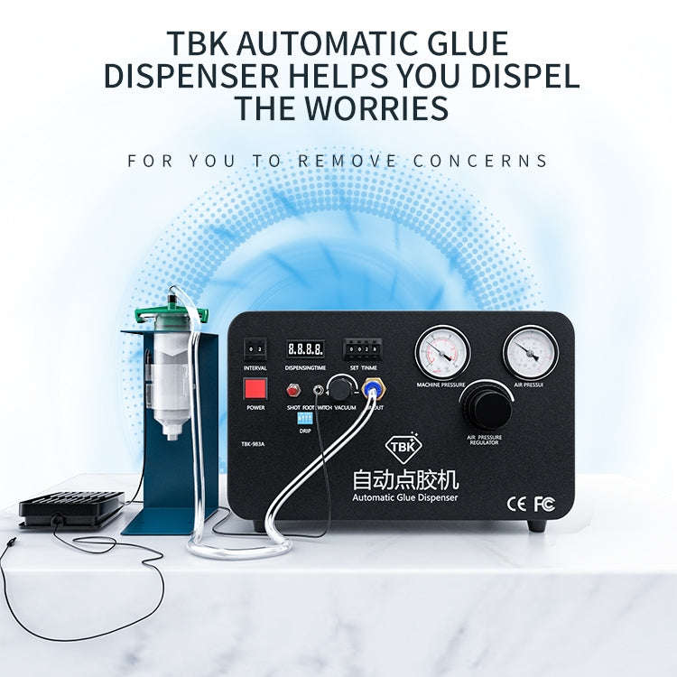 TBK-983A Built-in Pump Glue Dispenser Fully Automatic Glue Filling Machine, US Plug