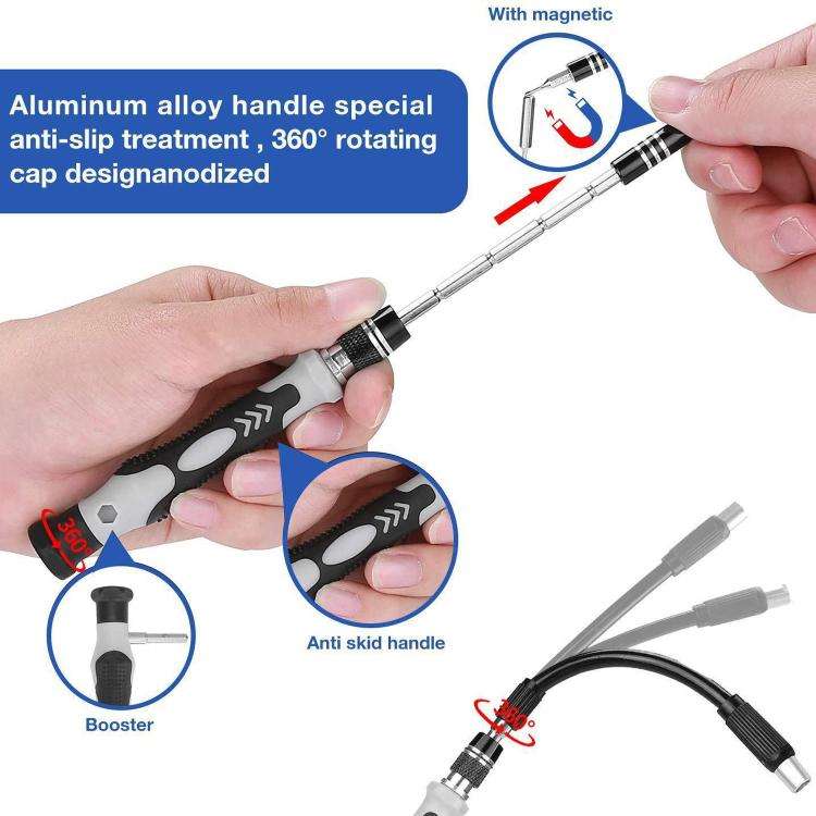 122 in 1 Precision Magnetic Screwdriver Kit(White)