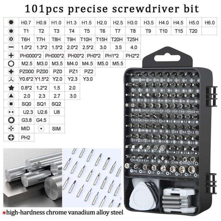 122 in 1 Precision Magnetic Screwdriver Kit(White)