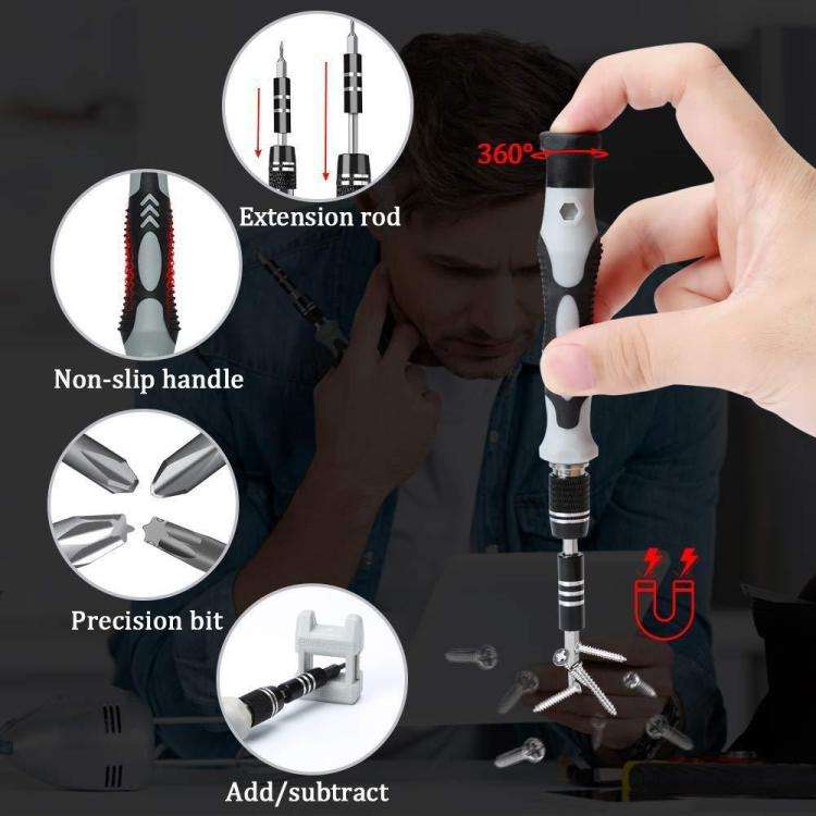 122 in 1 Precision Magnetic Screwdriver Kit(White)