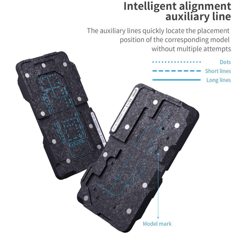 Qianli 10 in 1 Middle Frame Reballing Platform For iPhone X / XS / XS Max / 11 / 11 Pro / 11 Pro ...