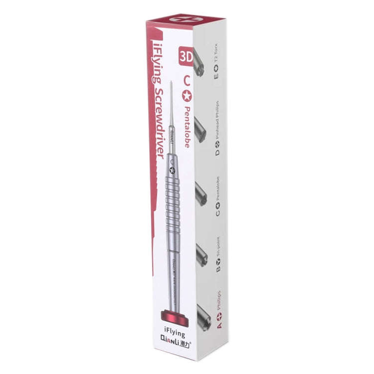 Qianli iFlying 3D Aluminum Handle Anti-slip Screwdriver, Pentalobe