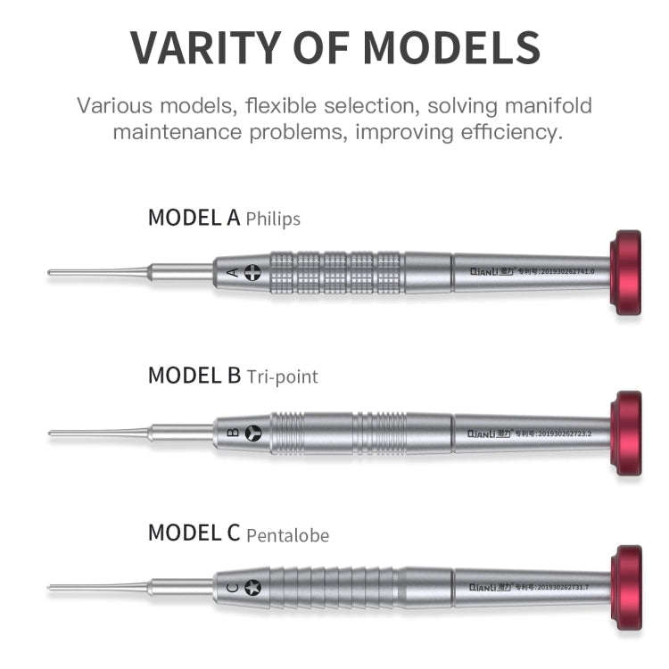 Qianli iFlying 3D Aluminum Handle Anti-slip Screwdriver, Pentalobe