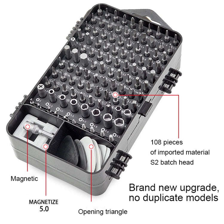 138 in 1 DIY Mobile Phone Disassembly Tool Clock Repair Multi-function Tool Screwdriver Set (Red)